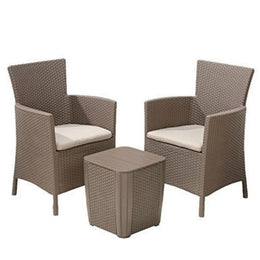 Ensemble de fauteuils avec table Iowa de couleur cappuccino Keter
