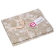 Nappe en tissu beige rose sauvage cm140x240