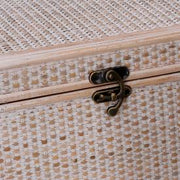Boîte rectangulaire en bois blanchi 1-2 cm34x20,5h17,5
