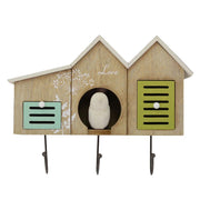 Cintre en bois 3 places 2 tiroirs maisons cm30x23x9,5