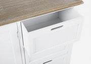 Buffet en MDF deux portes trois tiroirs Bianca DOROTEA 123x40x h82 cm