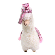 Lame blanche avec arc fleurs roses cm22x11h33