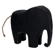 Grand éléphant en bois noir yo-3158a cm 28x8H25