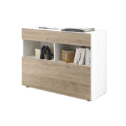 Buffet 1 tiroir 1 abattant chêne blanc 111x42xh 82 cm(ASTRAKATMBLRC-209007-05K)
