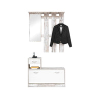 Armoire de couloir vintage blanche 100x25xh.180 cm