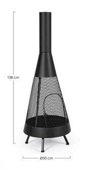 Brasero Efesto A Noir D50X138H