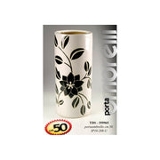 Support de support d'entrée blanc floral h. 50 cm