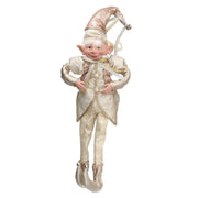 Marionnette en tissu elfe champagne cm18x12h59