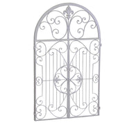 Miroir en métal ivoire cm61x3h103