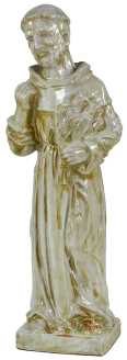 Statue de Saint François xh-0702 cm. 19 x 16 h 55