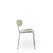 Chaise en polypropylène avec assise verte