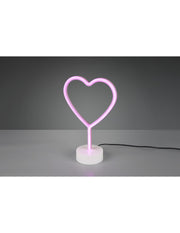 Lampe à Poser Moderne Coeur Led Rose L20 cm Heart Trio Lighting