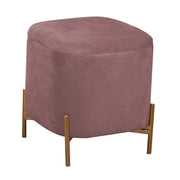 Pouf velours vieux rose cm38x38h45