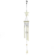 Cloche en métal avec étoile blanche cm13x13h71