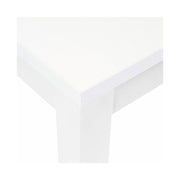 Table à manger extensible entièrement en bois mélaminé 90x160-200 cm blanc