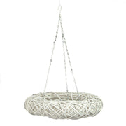 Couronne suspendue blanche cmø60h12