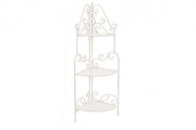 Armoire d'angle classique Emily avec 3 étagères