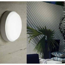 Plafonnier rond en thermoplastique Led 8 Watt