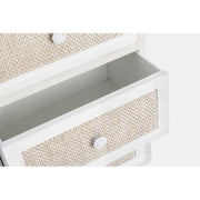 Commode chambre quatre tiroirs Blanc MONTIEL 38x30,5x h91 cm