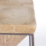 Tabouret de bar industriel en bois Prismy cm 70 h