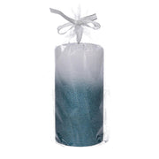 Bougie à la paraffine led bleue cm ø7,5h15