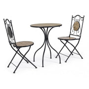 Ensemble de 3 tables pliantes Kansas et 2 chaises