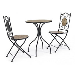 Ensemble de 3 tables pliantes Kansas et 2 chaises