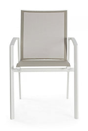 Chaise de meubles de jardin avec accoudoir blanc de croisière