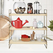 Etagère Hobby 3 étagères 40x13x40 bronze ASZ1572