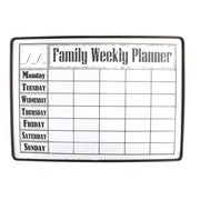 Tableau noir en métal Week avec marqueur rectangulaire cm71x51x2