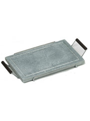 PIERRE STÉATITE AVEC CADRE EN ACIER POIGNÉES EN WENGE