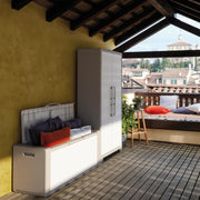 Coffre de jardin beige GULLIVER 118x49x h55 cm