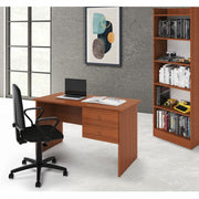 Bureau ancien Tiffany en noyer avec deux tiroirs h.76x119x64