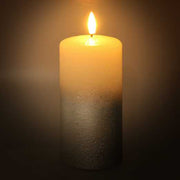 Bougie à la paraffine led bleue cm ø7,5h15