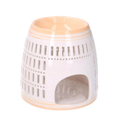 Brûleur à essence rond en céramique orange cmø12,6h12,6