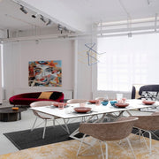 Canapé 2 places Seraphin Wine effet velours