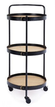 Chariot vintage à 3 étagères Jerrod