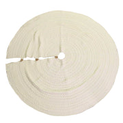 Couverture de base en tissu tricot arbre crème cm ø112h0,5