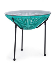 Table basse Parker Atol avec plateau en verre D50 cm