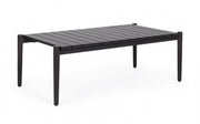 Table basse de jardin Calypso anthracite 110x60 cm
