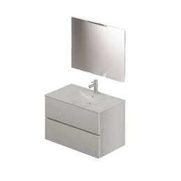 Composition de salle de bain de 80 en coloris Blanc H54x81x46cm