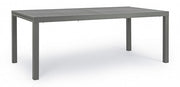 Table d'extérieur HILDE en aluminium Anthracite Extensible 200-300x100x h75 cm
