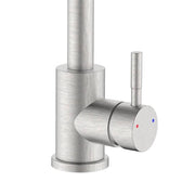 Robinet d'évier bec haut en acier brossé, économie d'eau - Série Bronx