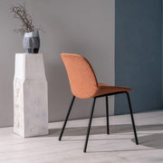 Lot de 4 chaises en tissu 57cm x 46cm H. 80cm