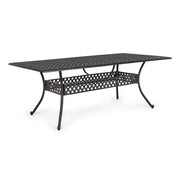 Table d'extérieur Ivrea rectangulaire anthracite 107 x 213 cm