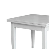 Plancher carré de plancher table de bois blanc couleur 90x90 / 180 cm