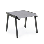 Repose-pieds de salon de jardin en aluminium anthracite Cruise 53 x 51 x 44 cm