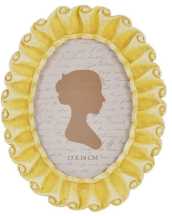 Grand cadre photo ovale jaune te-2206 cm. 19,3 x 2,2 h 23,7