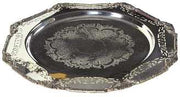 Assiette octogonale en argent bh-0166 Ø cm. 30