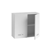 Fond d'écran modulaire pour cuisine blanche frachée 2 portes 80x32xh 72